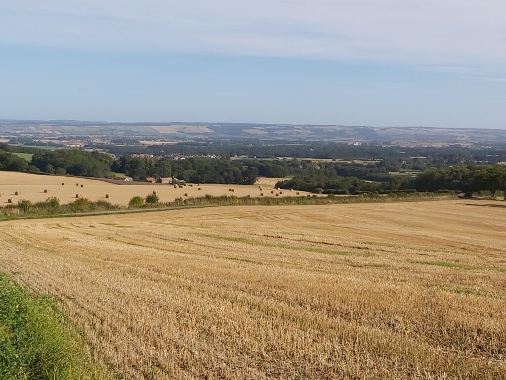 Image of North Yorkshire Wolds scenery, overlooking the Village of Thorpe Bassett. Romantic Break in Yorkshire